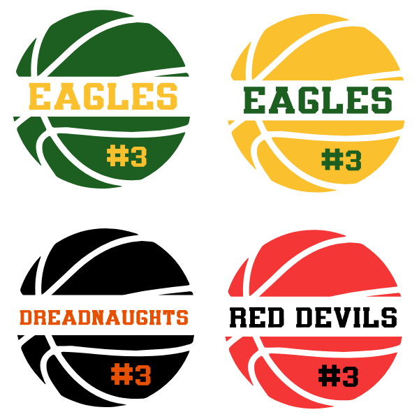 Personalized Basketball Magnets for Lockers