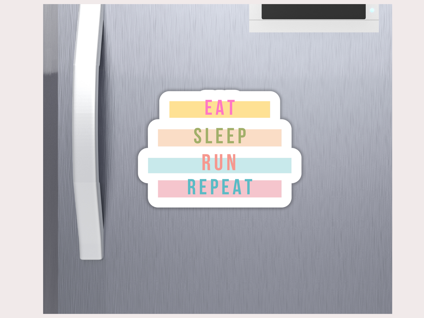 Running Sticker or Magnet - Eat, Sleep, Run, Repeat