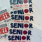 Cheer Senior Sticker | Personalized