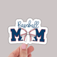 Baseball Mom Sticker or Magnet