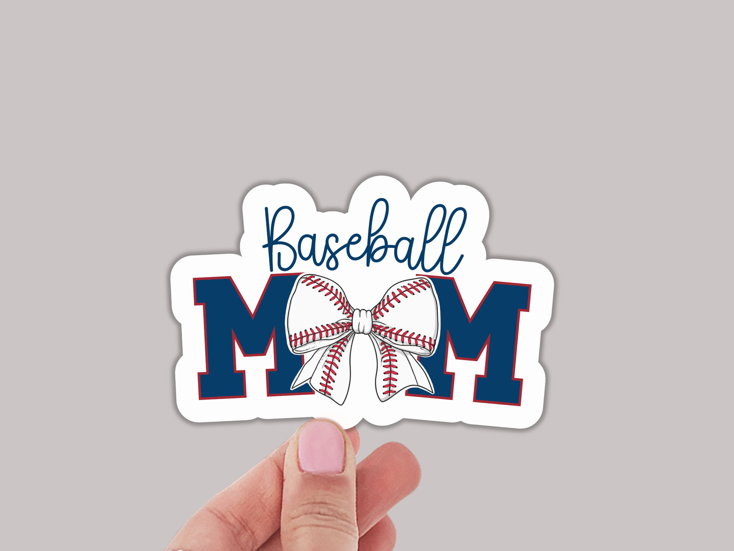 Baseball Mom Sticker or Magnet
