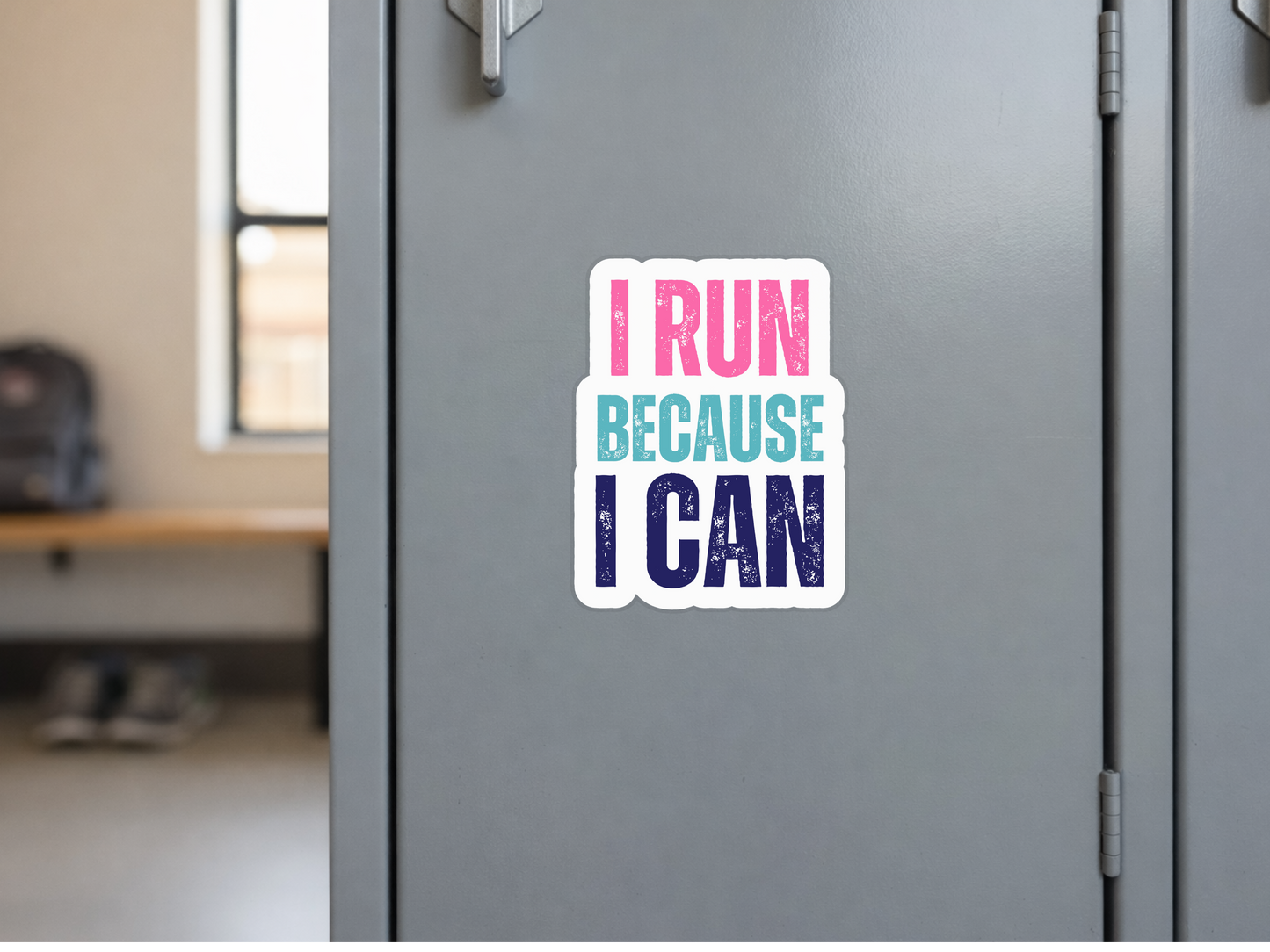 Running Sticker or Magnet - I Run Because I Can