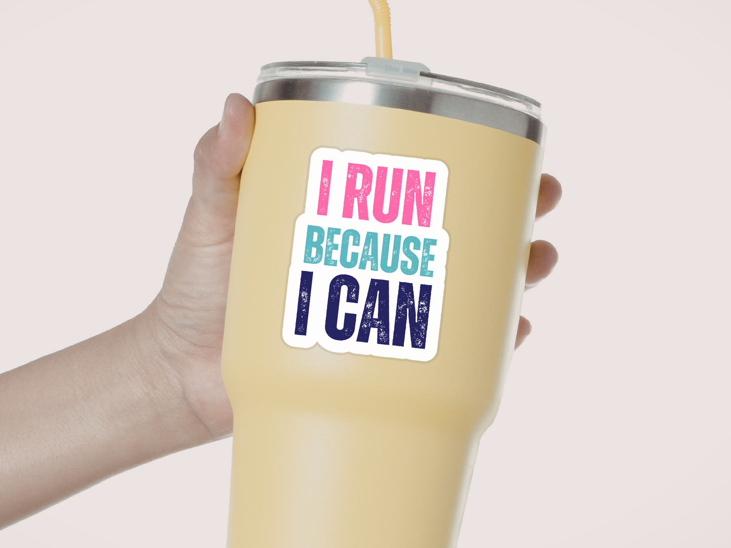 Running Sticker or Magnet - I Run Because I Can