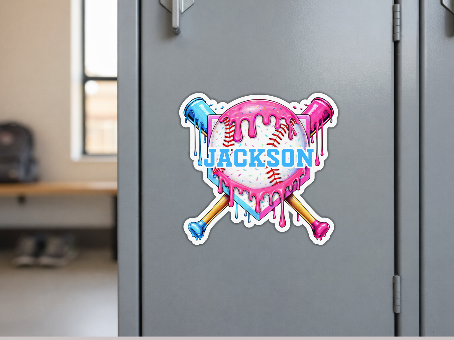 Baseball Drip Magnet | Personalized