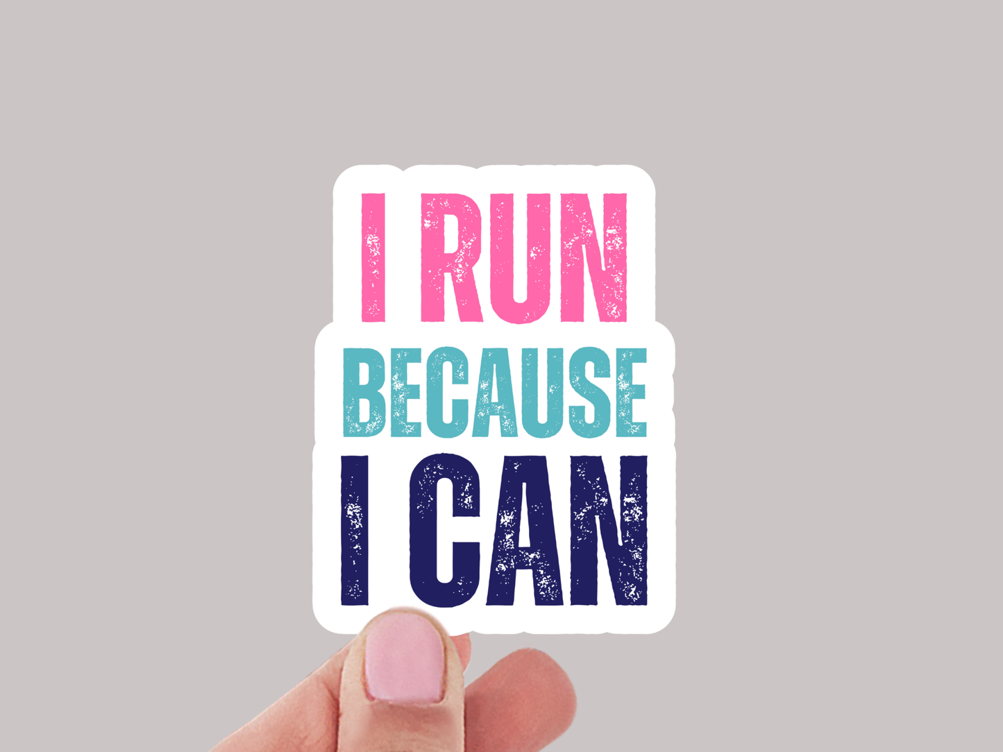 Running Sticker or Magnet - I Run Because I Can