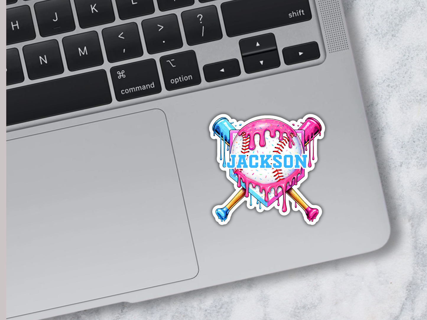 Baseball Drip Sticker | Personalized