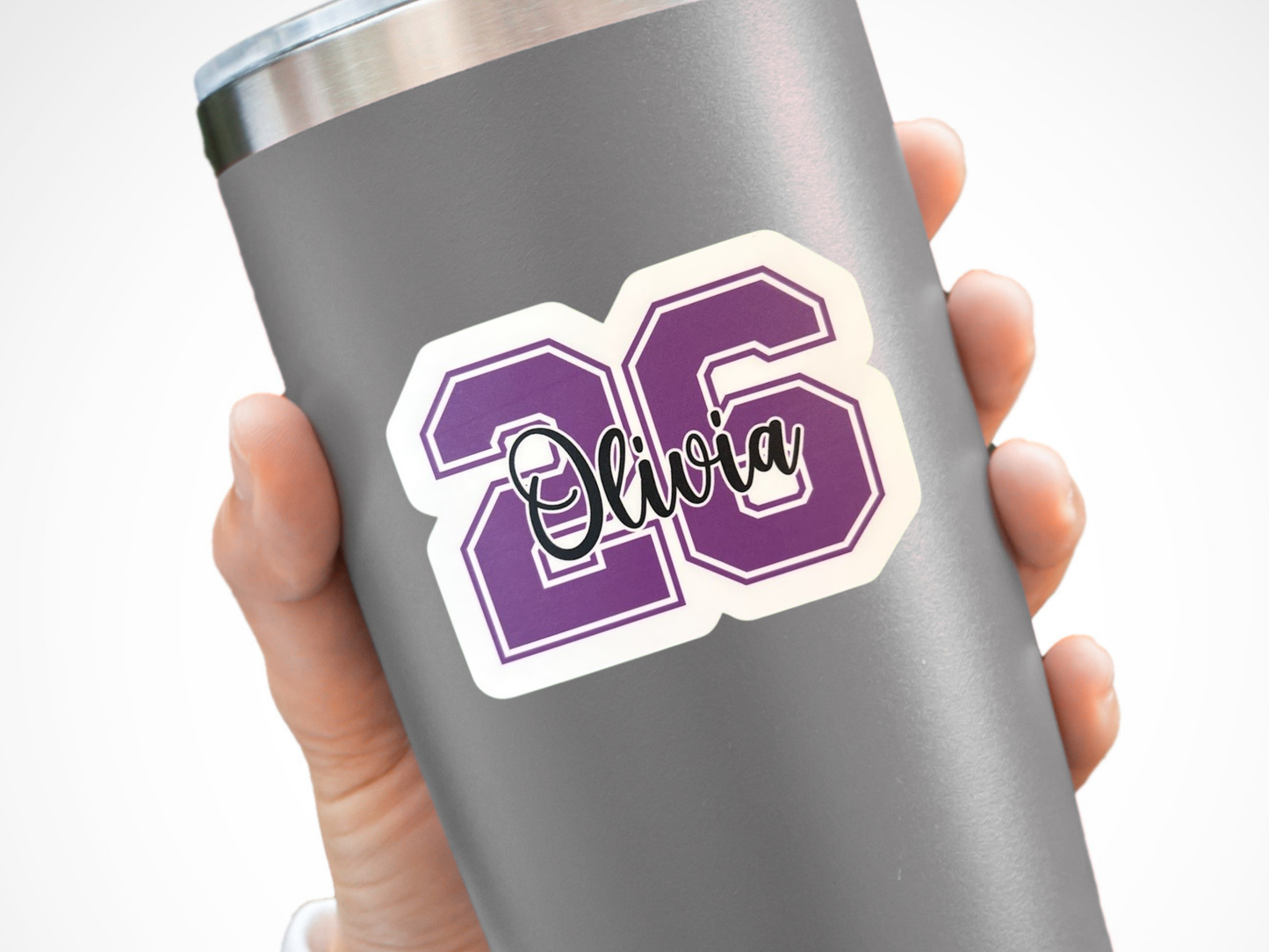 Volleyball Number Sticker | Personalized