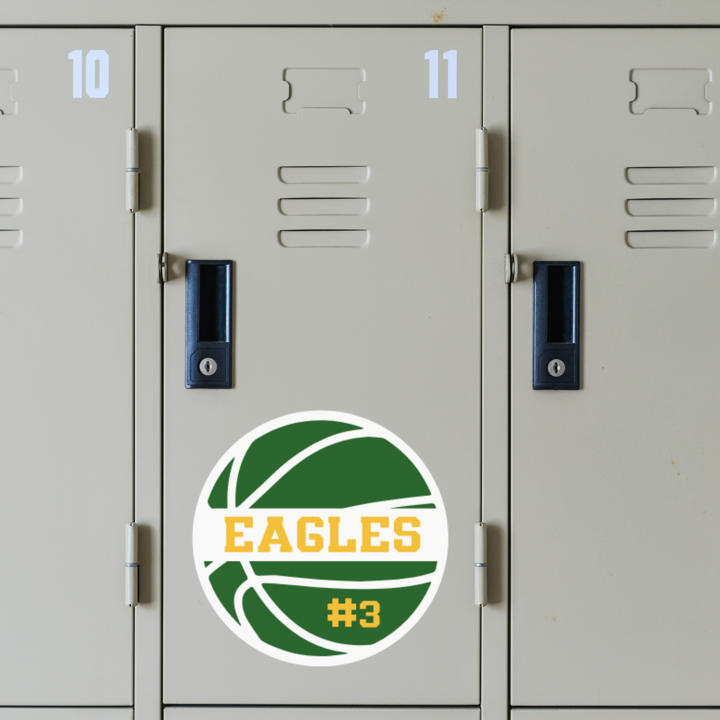 Personalized Basketball Magnets for Lockers