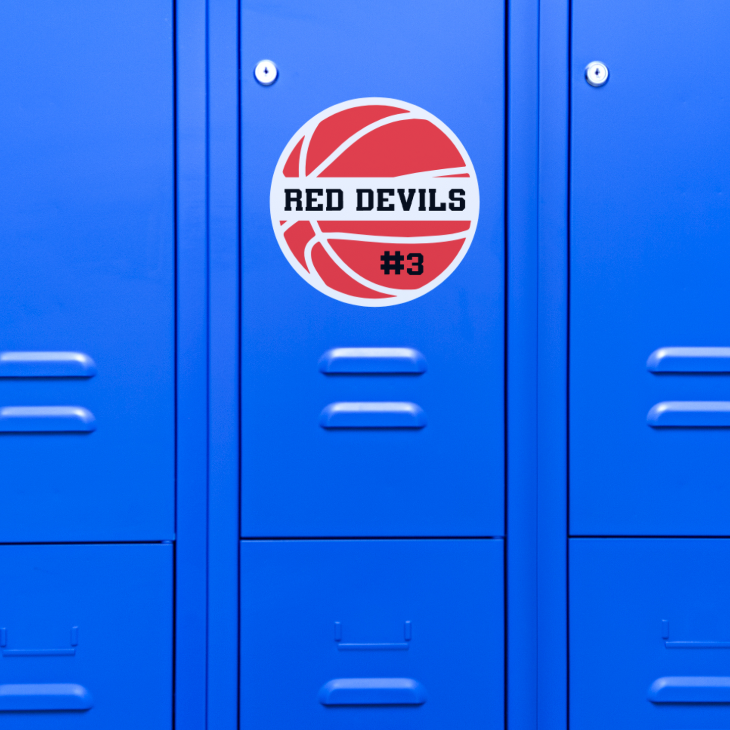 Personalized Basketball Magnets for Lockers