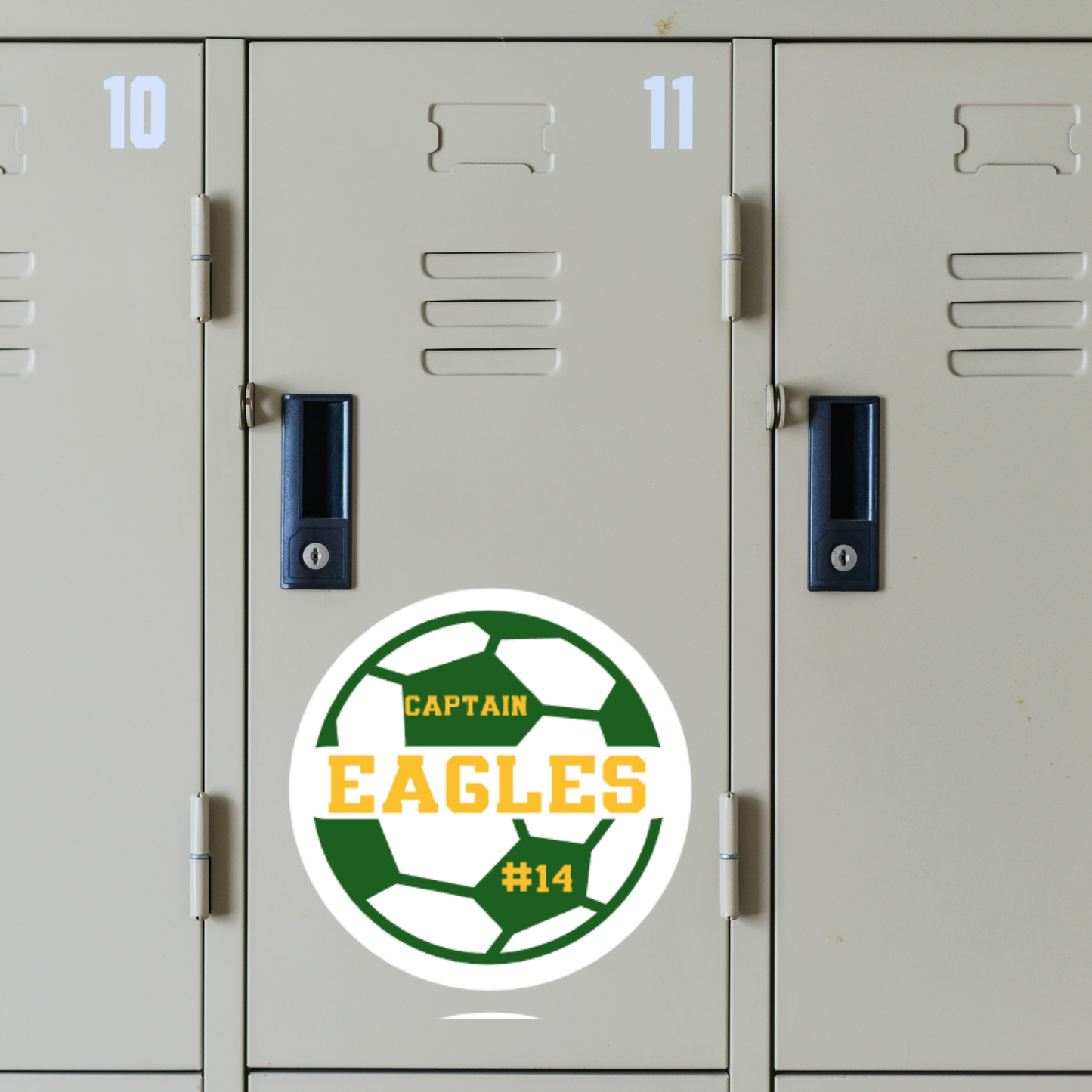 Personalized Soccer Locker Magnets