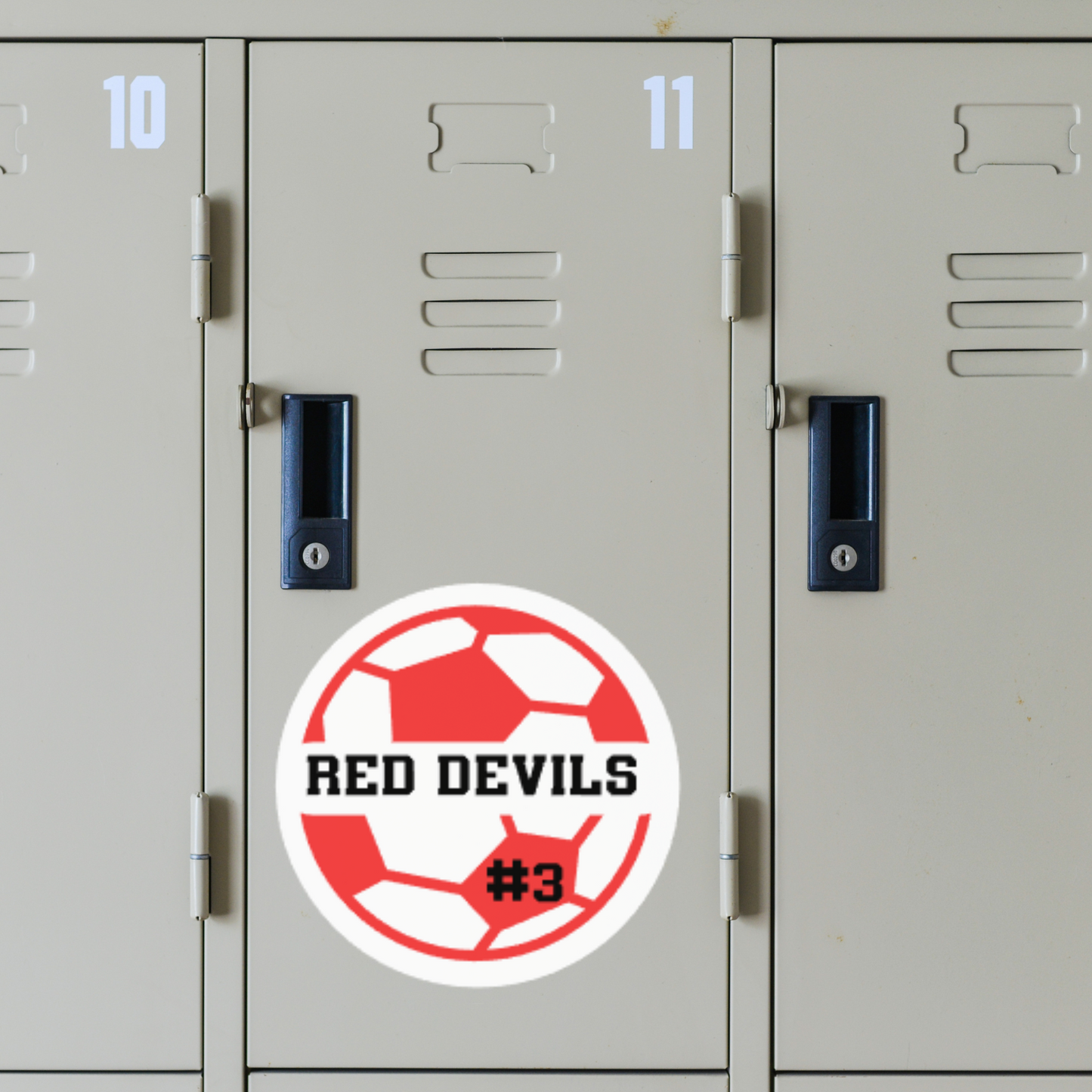 Personalized Soccer Locker Magnets