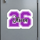 Volleyball Number Magnet | Personalized