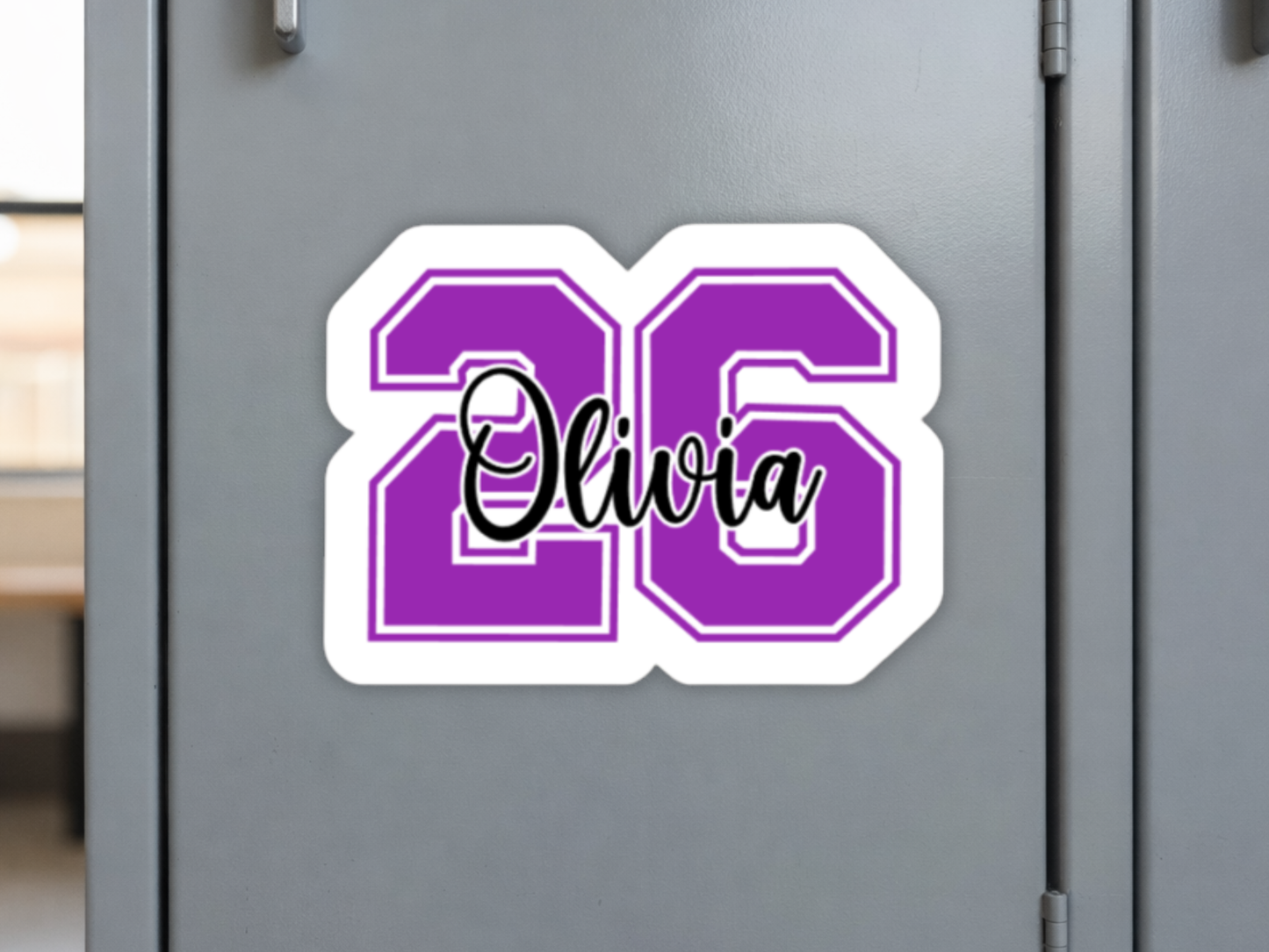 Volleyball Number Magnet | Personalized
