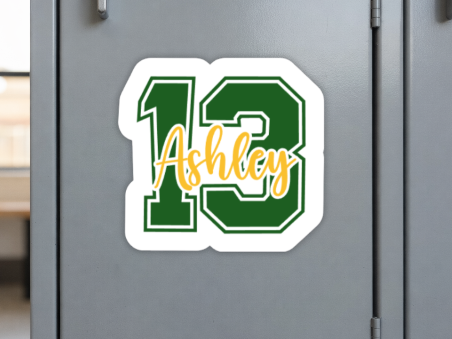 Volleyball Number Magnet | Personalized