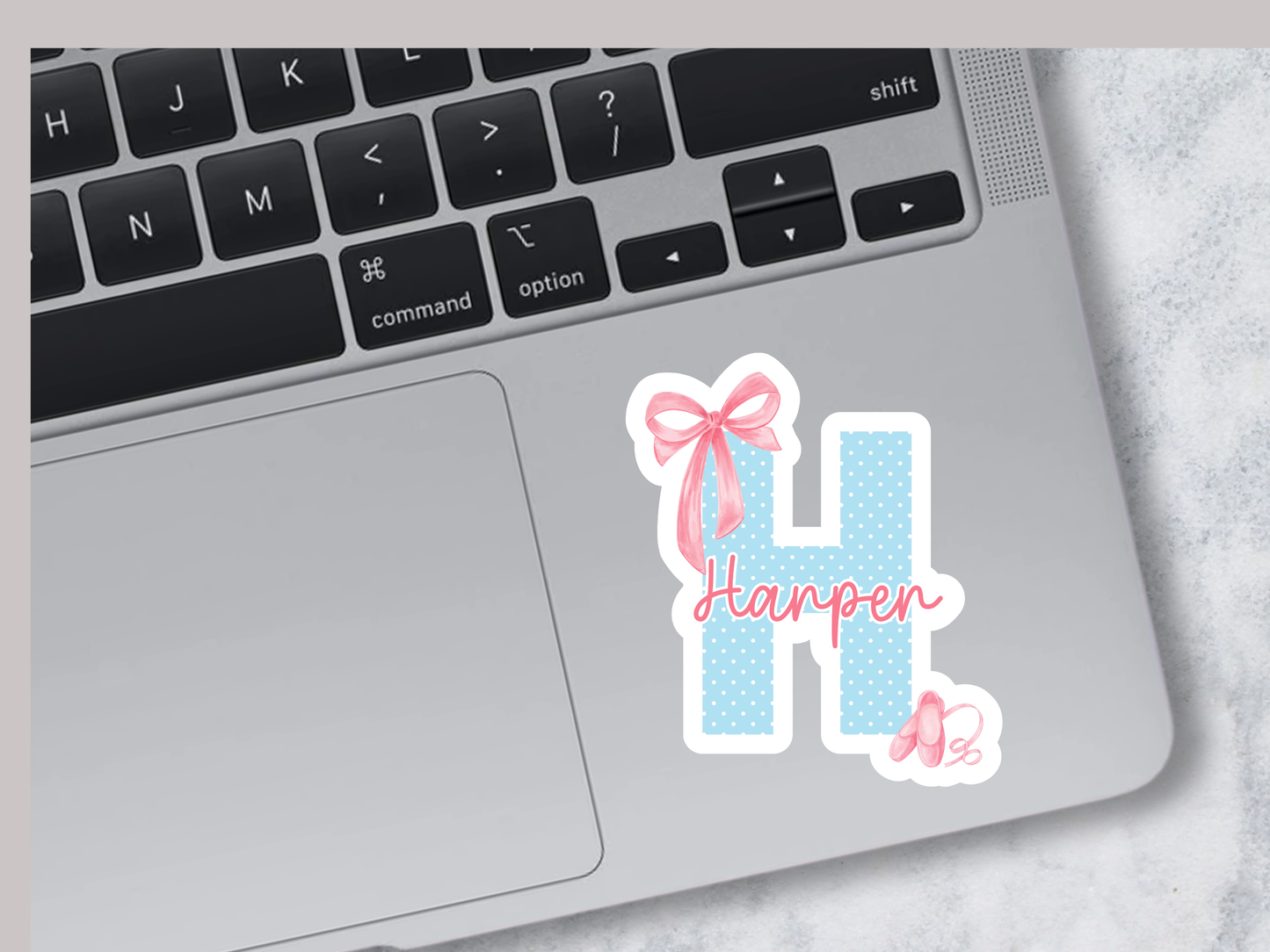 Personalized Dance Letter Magnet or Sticker
