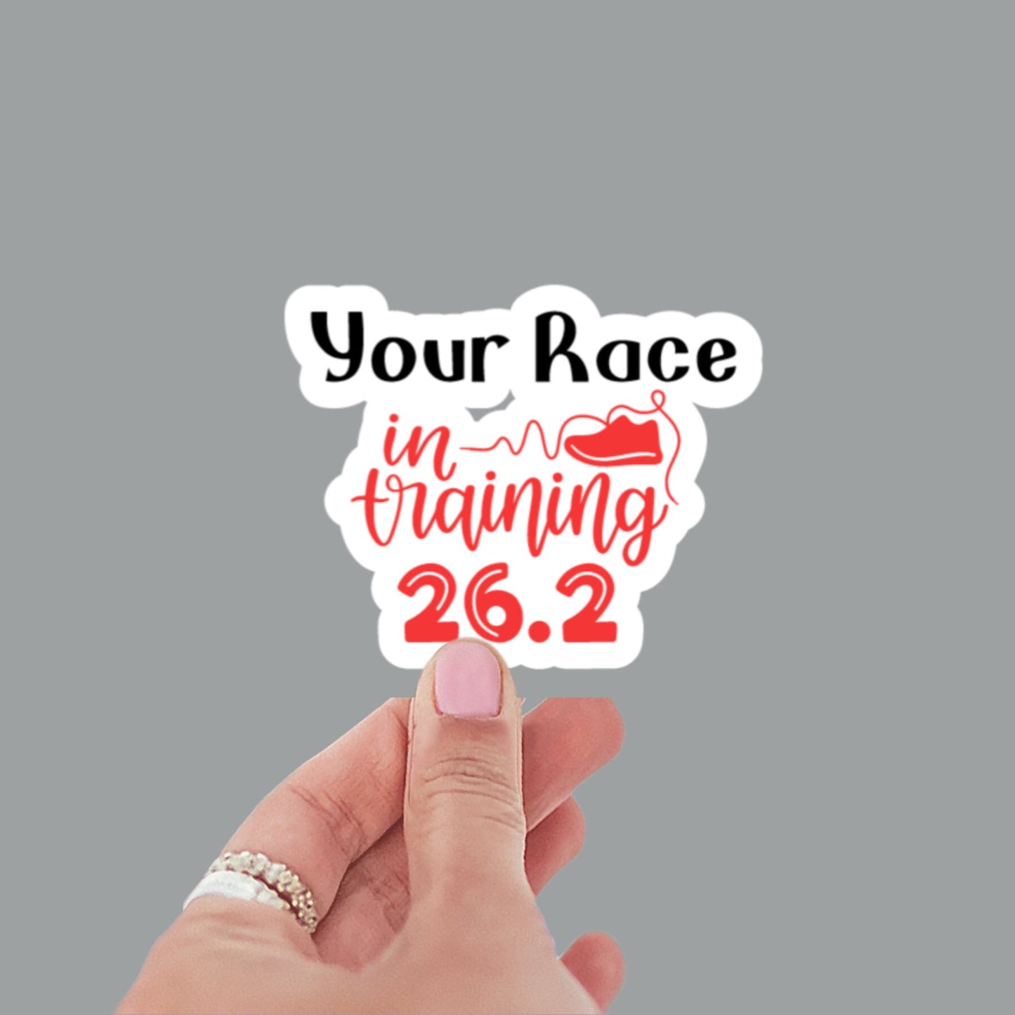 Custom In Training Marathon Sticker or Magnet