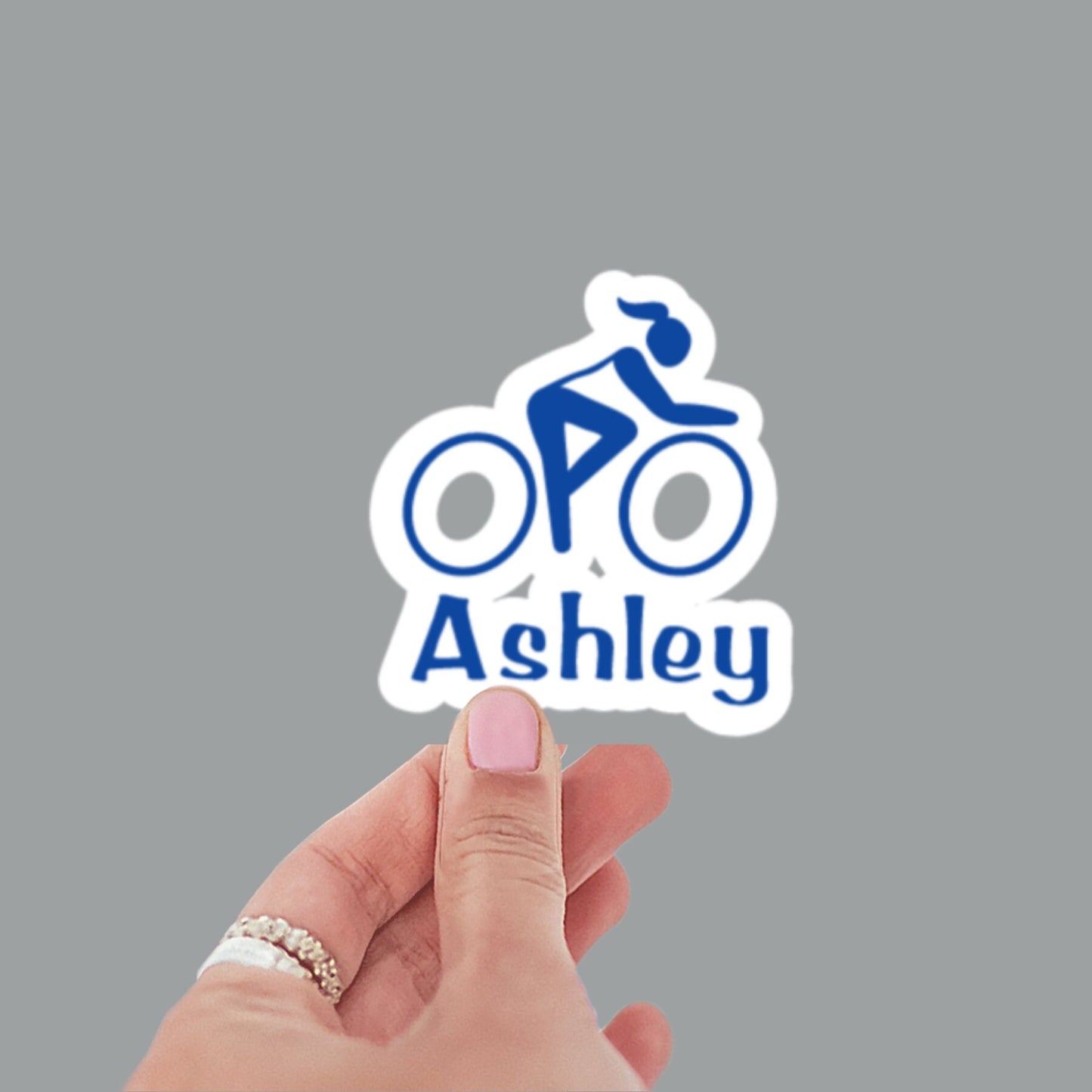 Personalized Cycling sticker or magnet