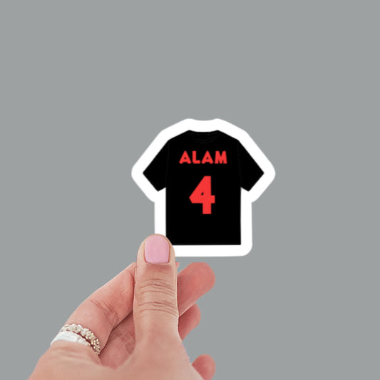 Personalized Baseball jersey sticker