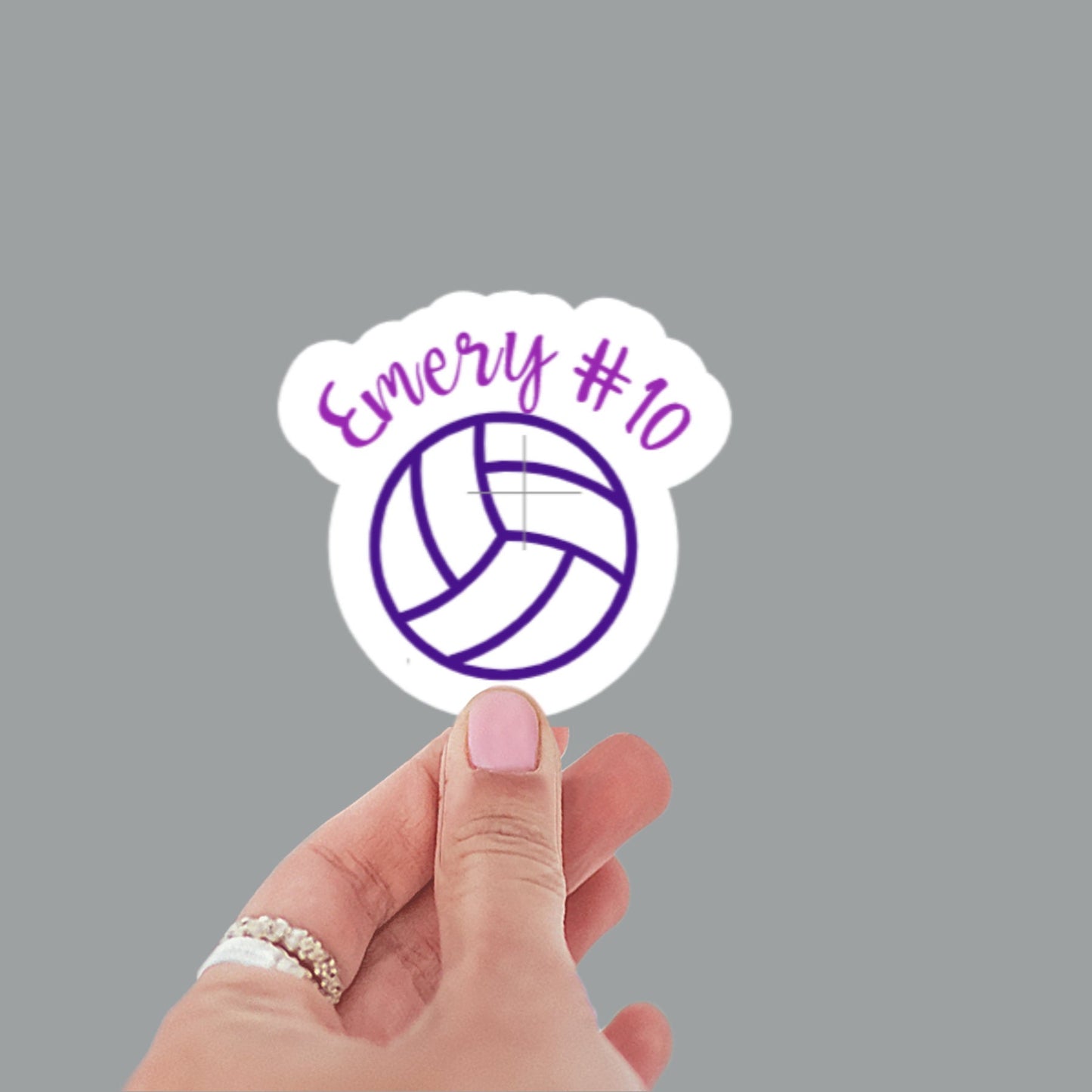 Personalized Volleyball sticker