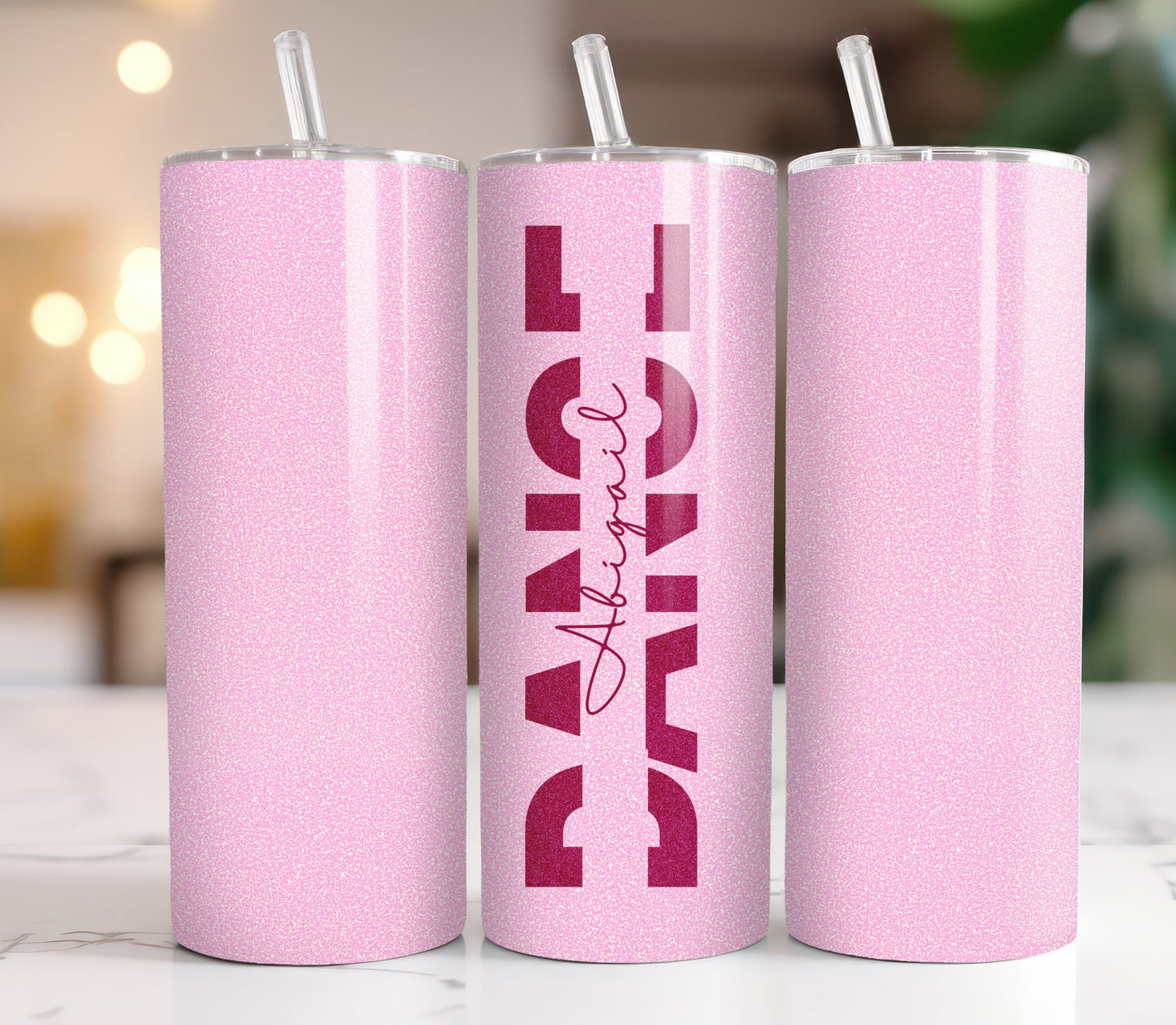 Personalized dance tumbler