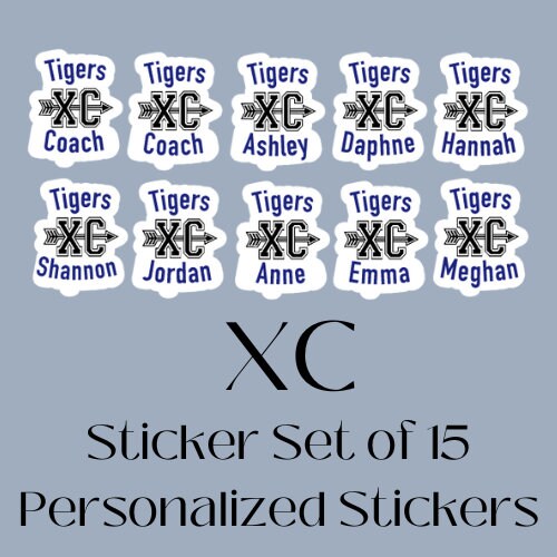 XC Team Sticker Sets