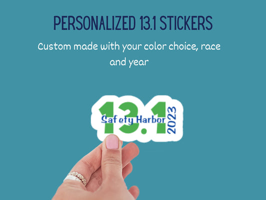 Personalized 13.1 Stickers