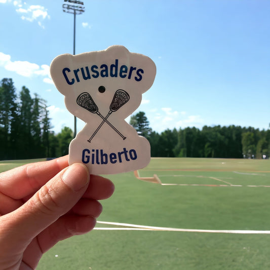 Lacrosse personalized sticker