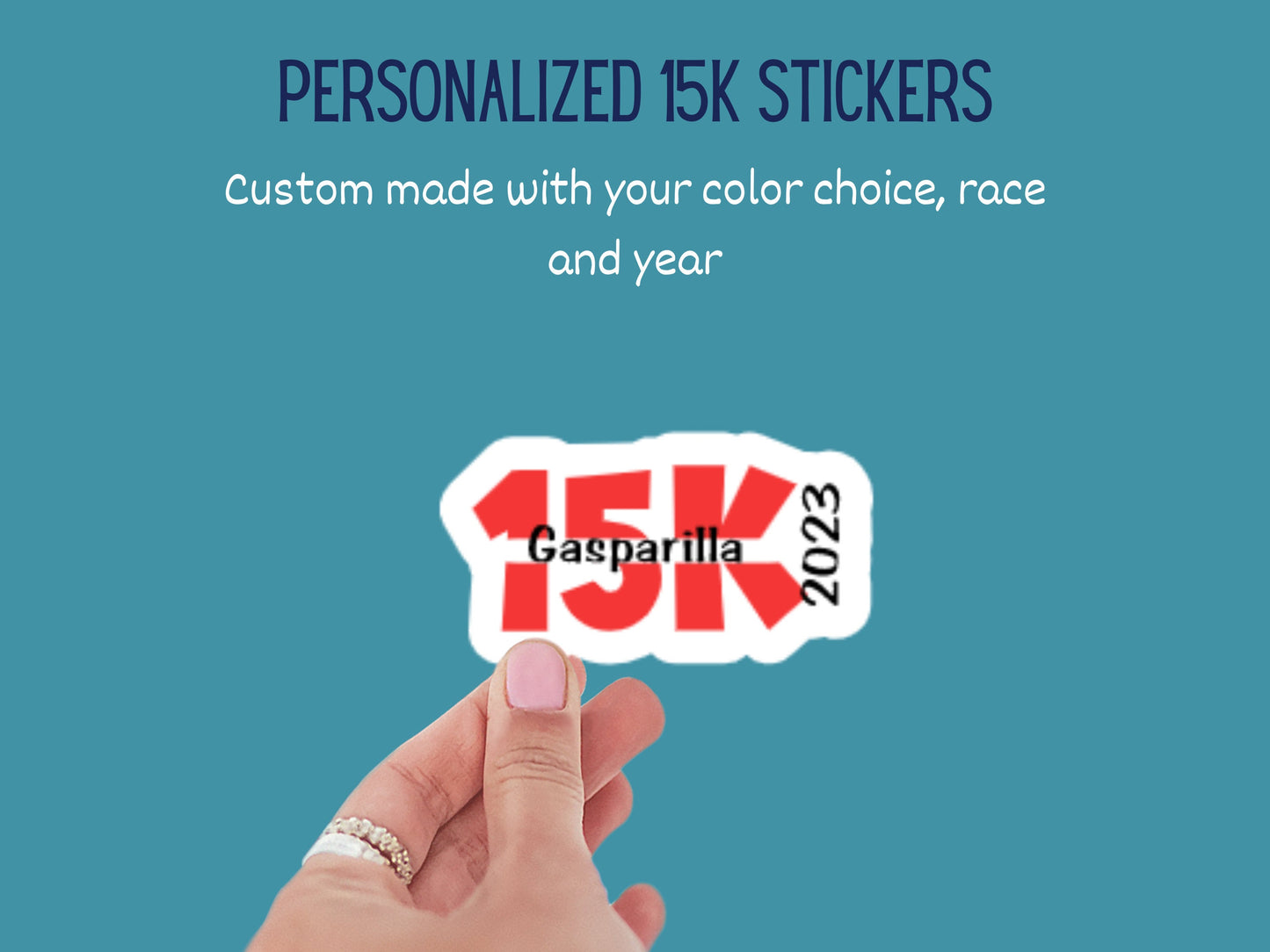 Personalized 15K Stickers