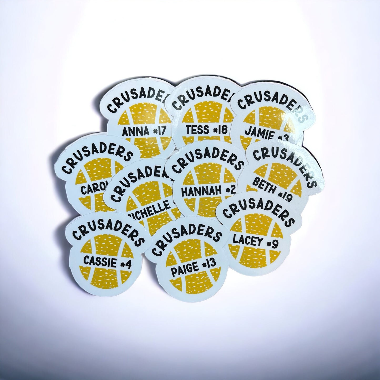 Personalized Tennis Team Stickers