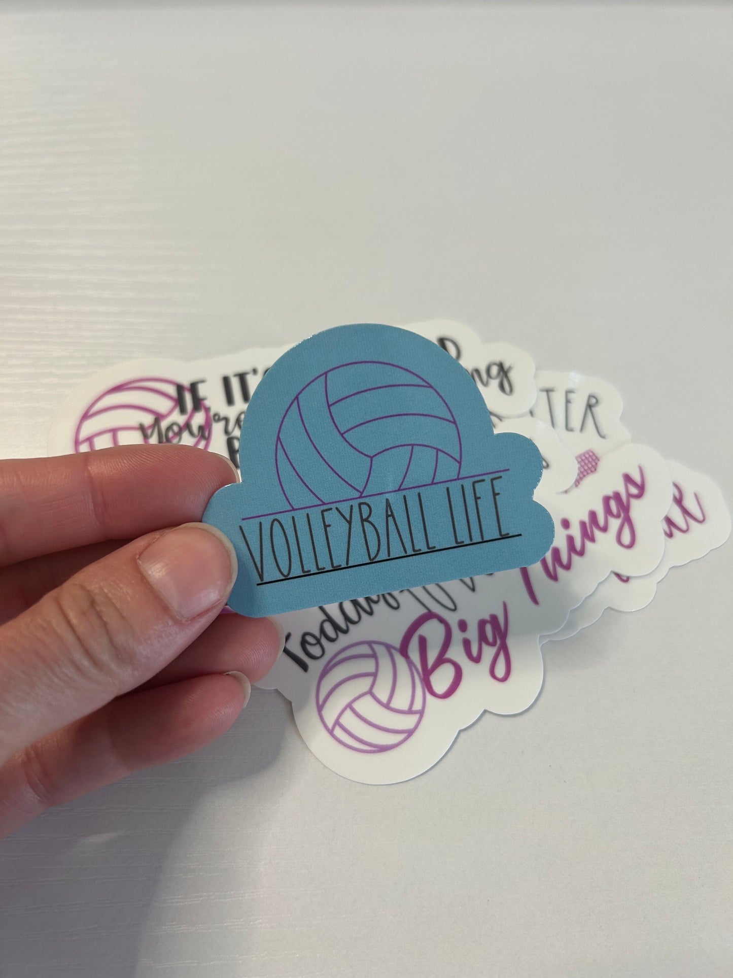 Custom Volleyball Sticker Set of 5 Stickers | Gift for volleyball player | Volleyball player stickers | Volleyball Team gift