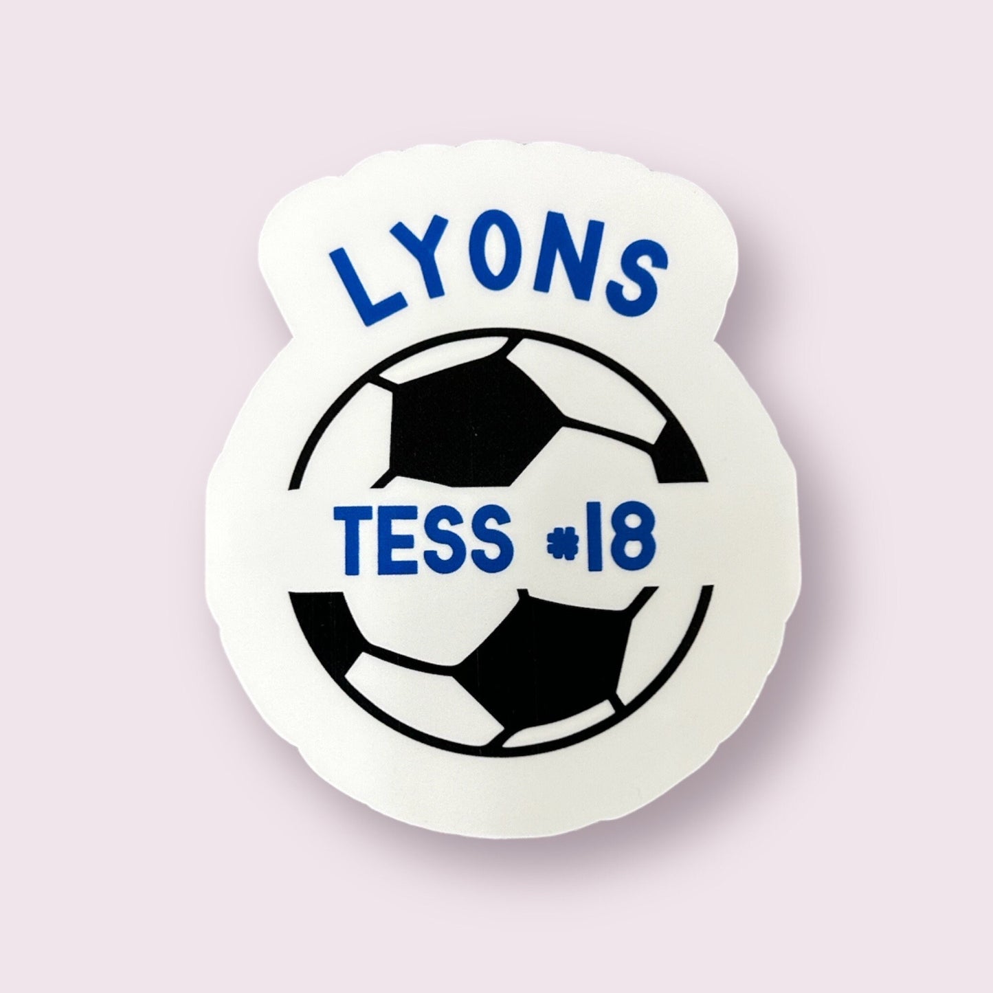 Personalized Soccer Sticker or Magnet