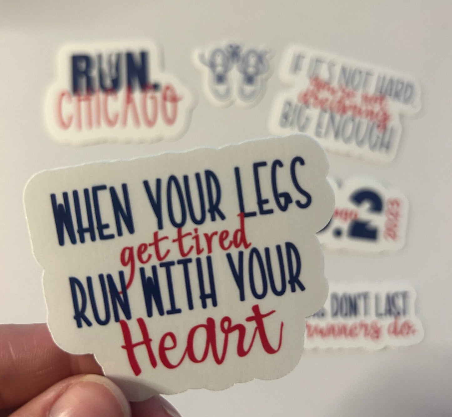 Chicago Running Sticker Set