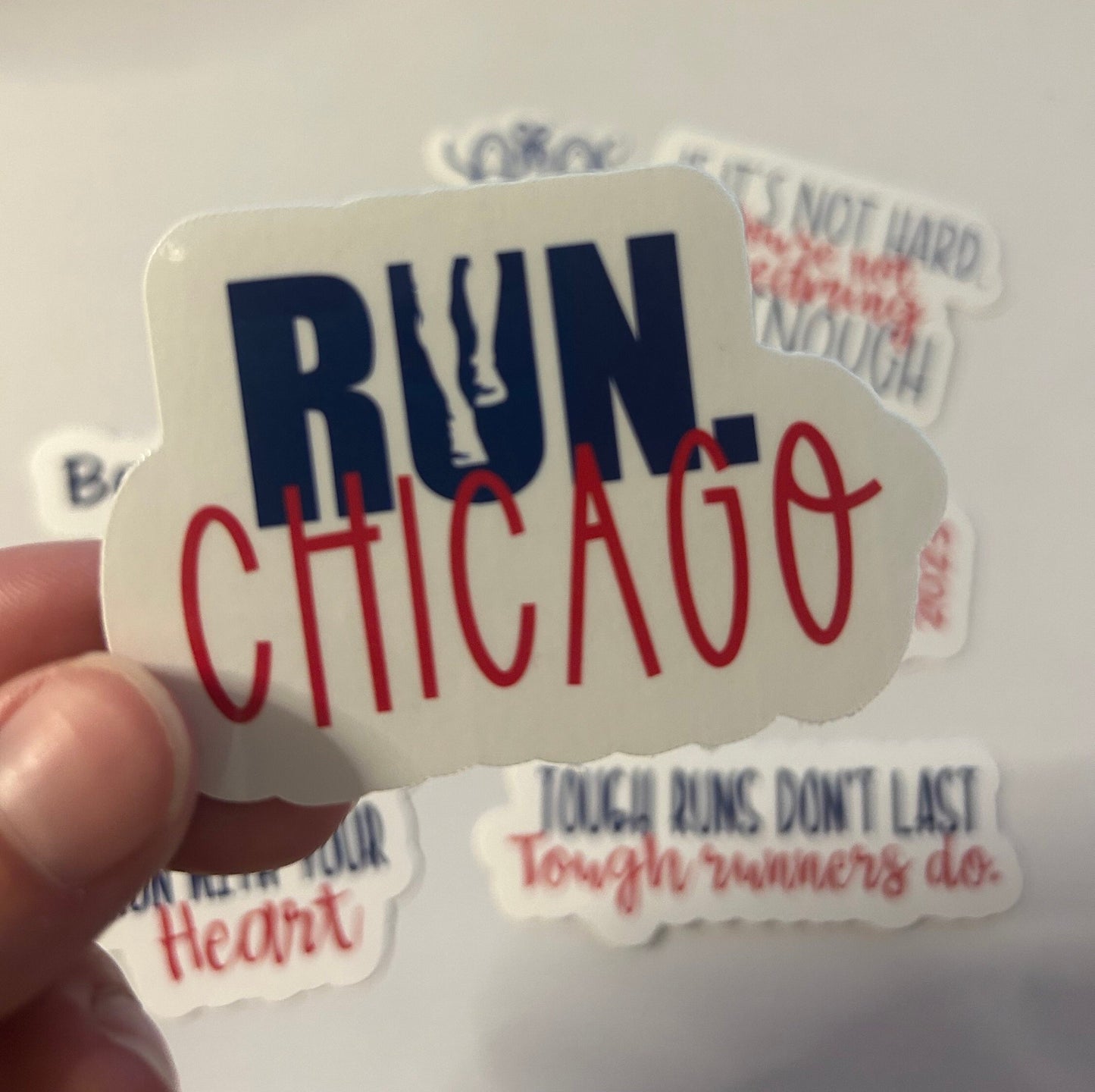 Chicago Running Sticker Set