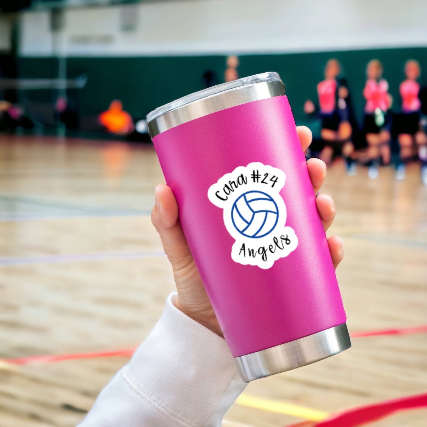 Personalized Volleyball sticker