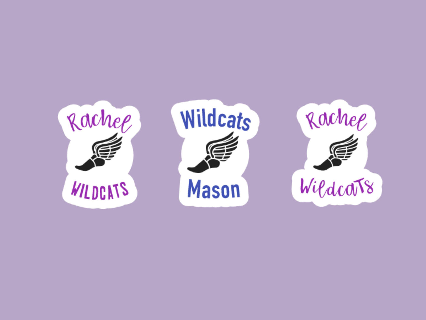 Track and Field Personalized Stickers