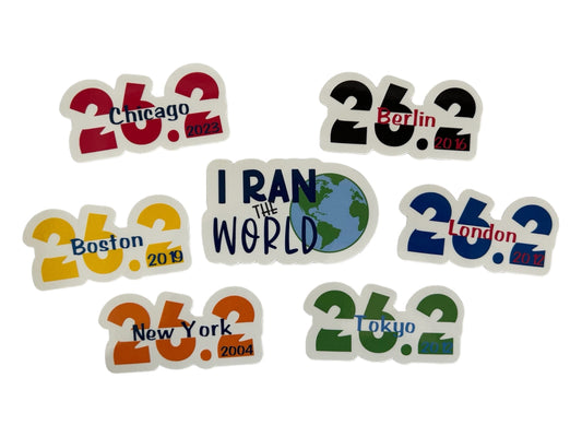 World Marathon Sticker Set