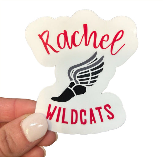 Track and Field Personalized Stickers