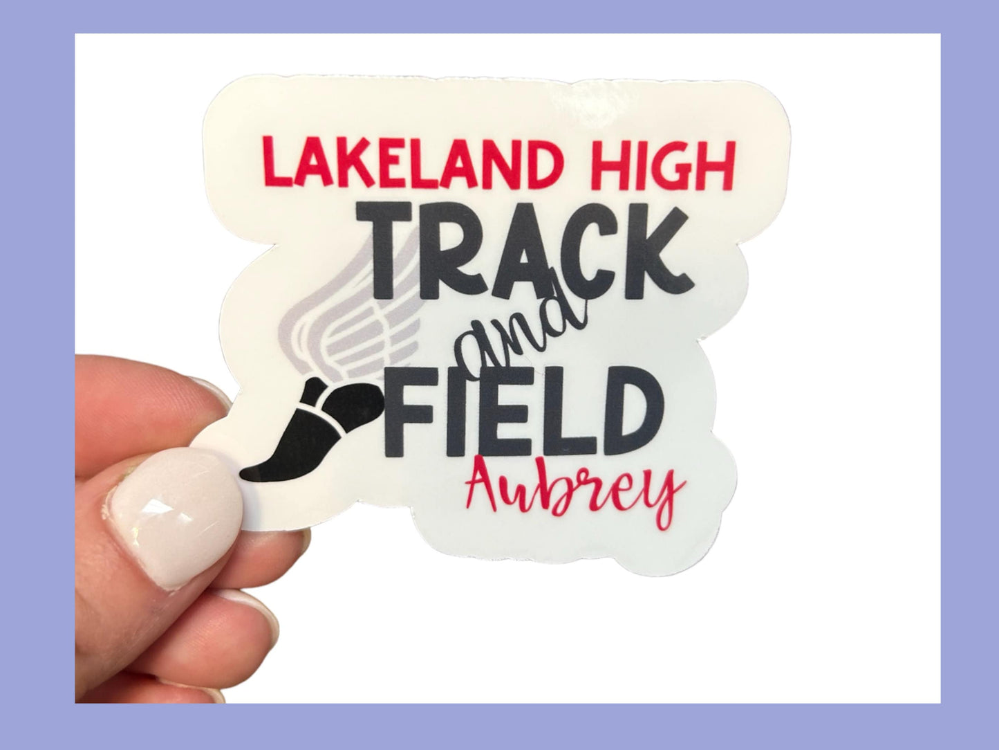 Personalized Track and Field Stickers