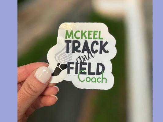 Personalized Track and Field Stickers