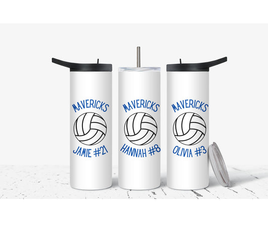 Volleyball Personalized Tumbler