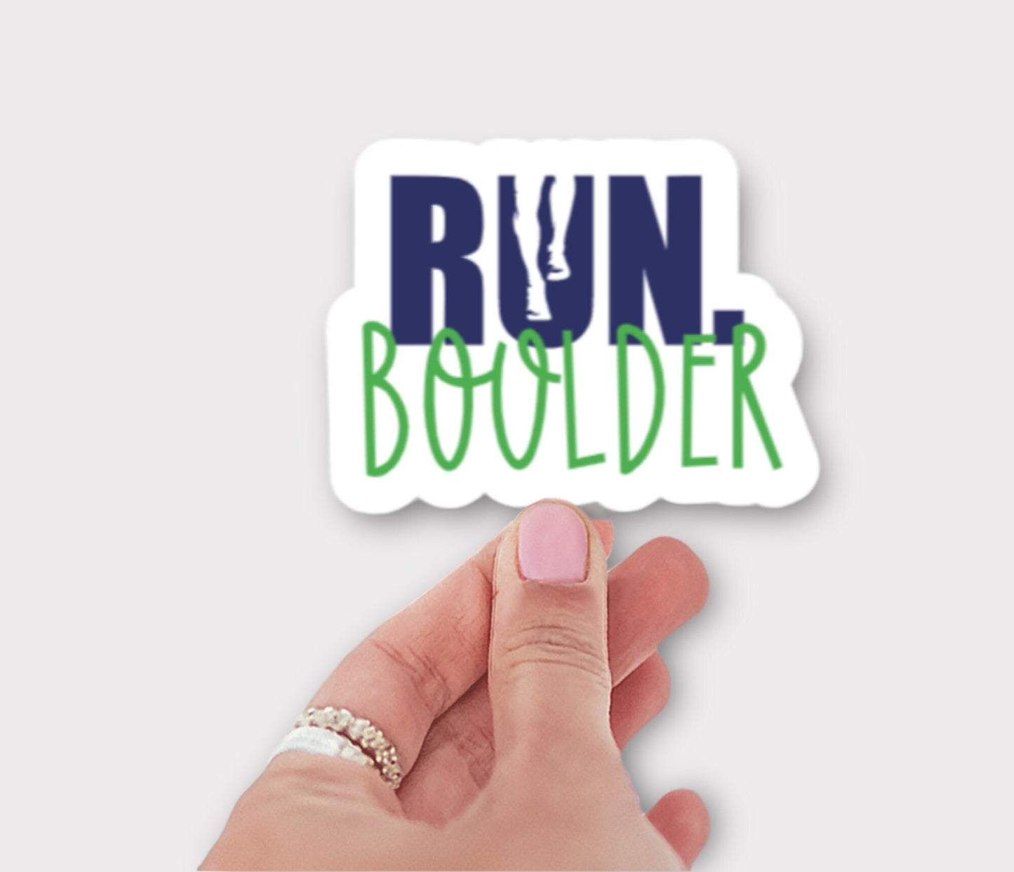 RUN Boulder Sticker or Magnet