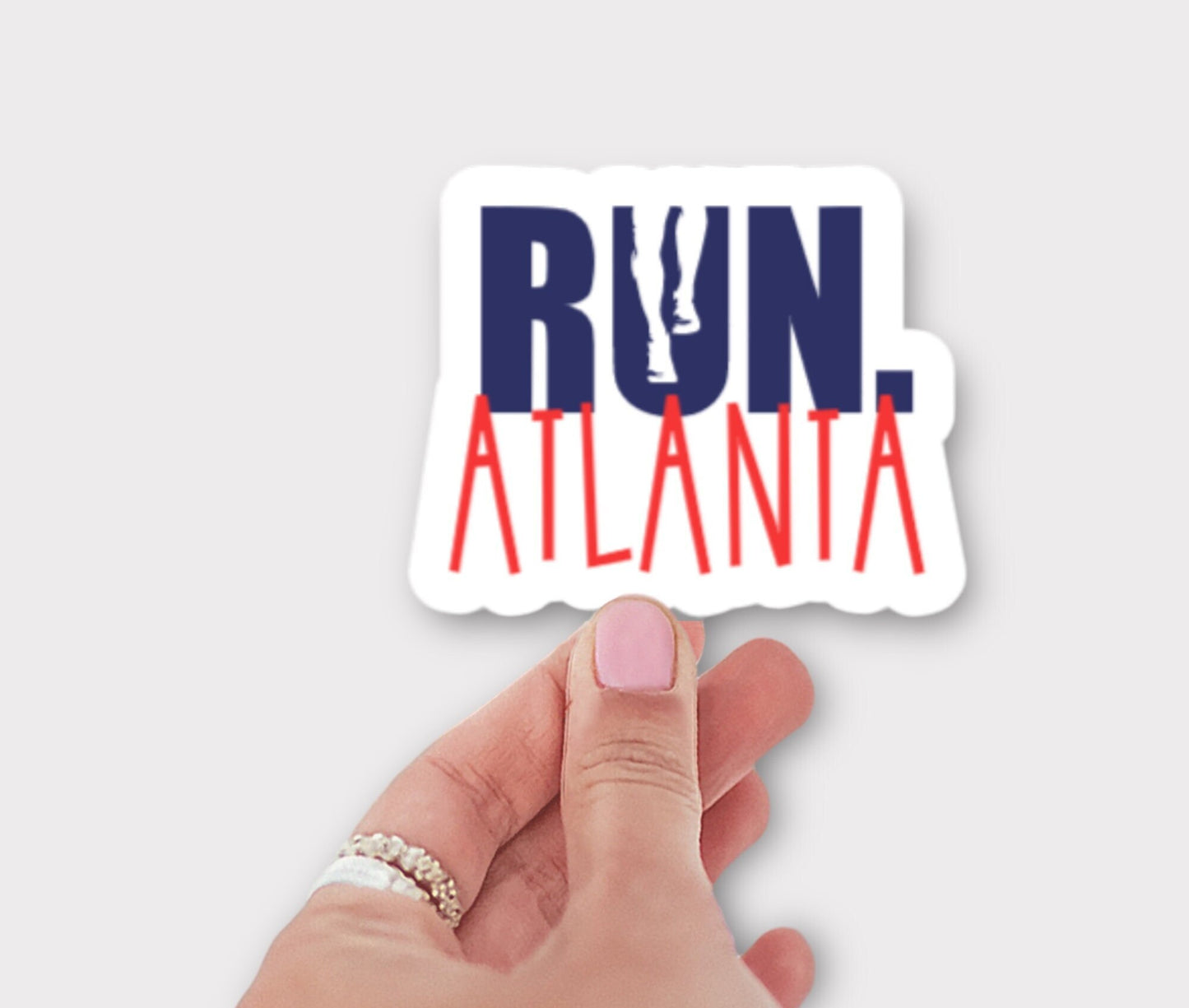 RUN Atlanta Sticker or Magnet