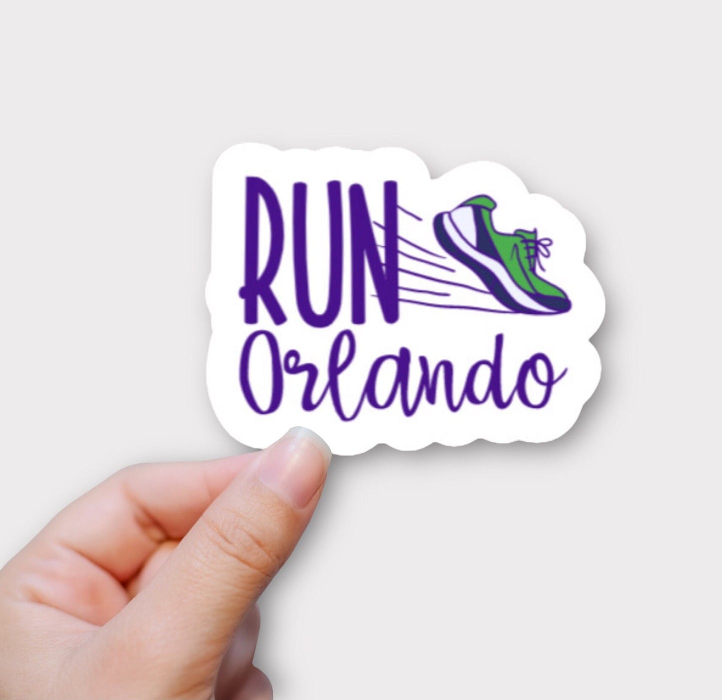 Run Orlando Sticker or Magnet