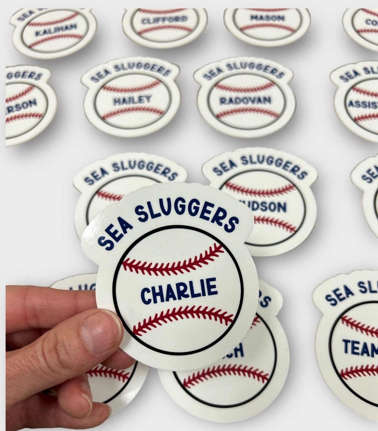 Personalized Baseball Team Stickers