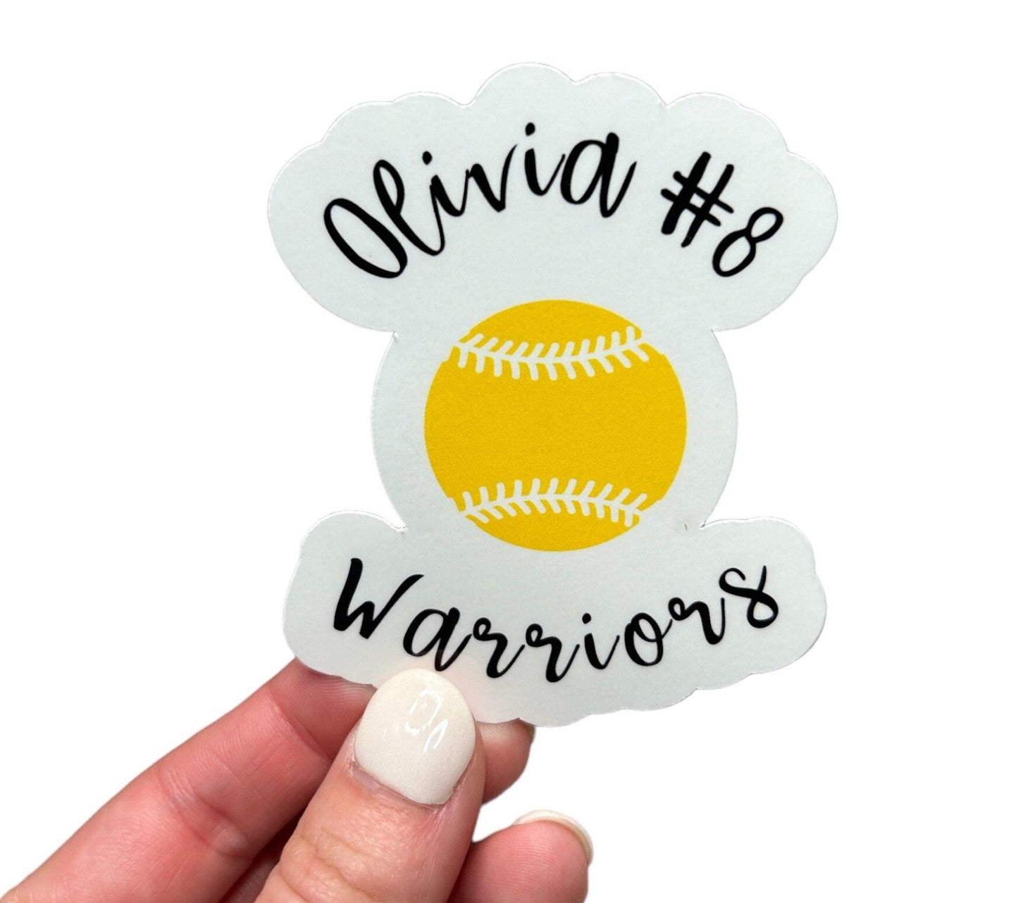 Personalized Softball Team Stickers