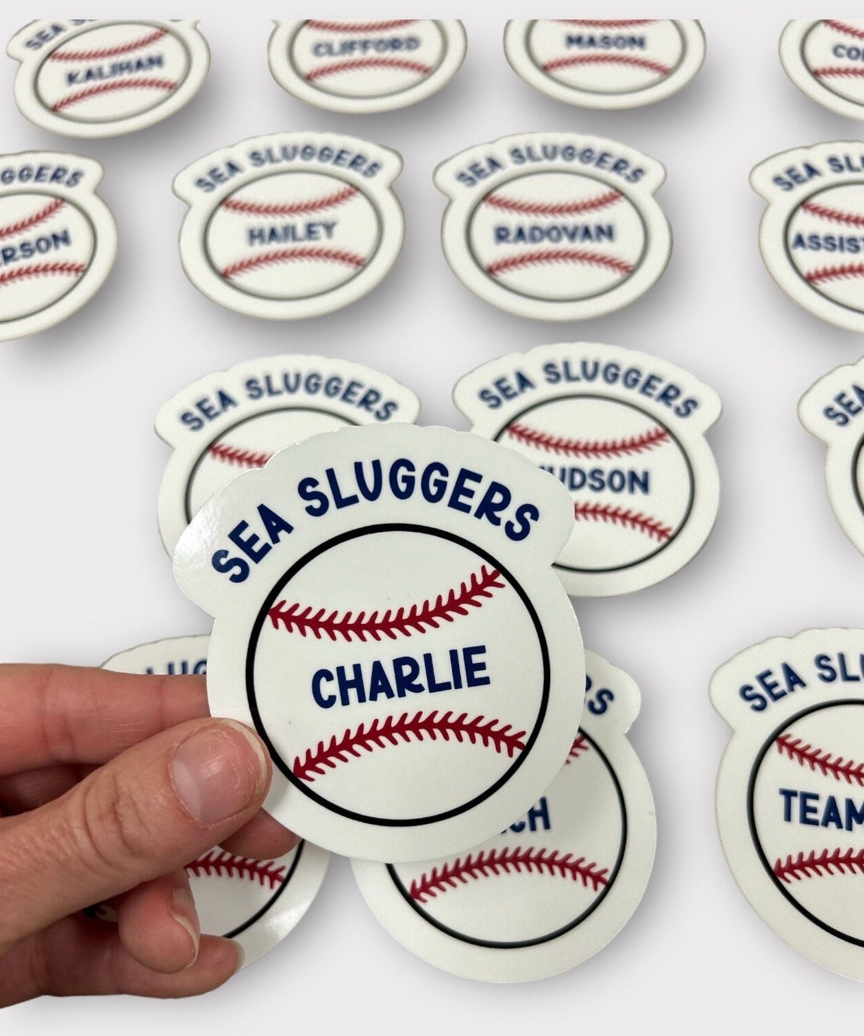 Personalized Baseball Team Stickers | Custom Baseball team gift | Gift for baseball player | Baseball Coach sticker | Baseball Mom