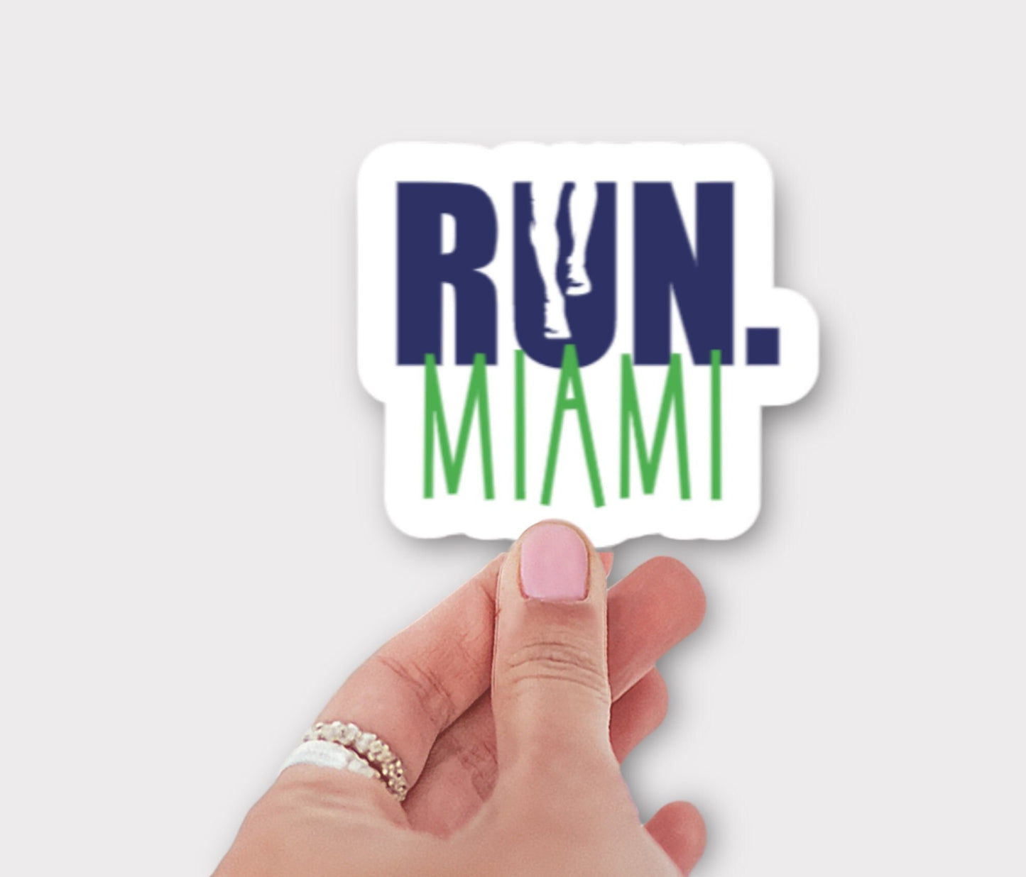 RUN Miami Sticker or Magnet