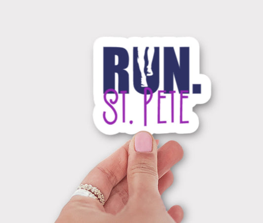 RUN St. Pete Sticker or Magnet