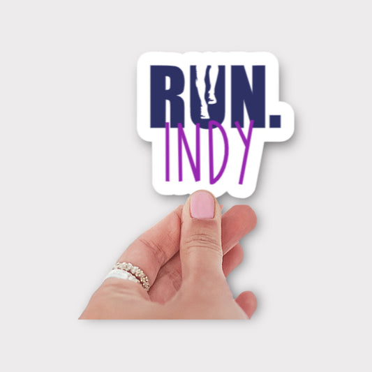 RUN Indy Sticker or Magnet