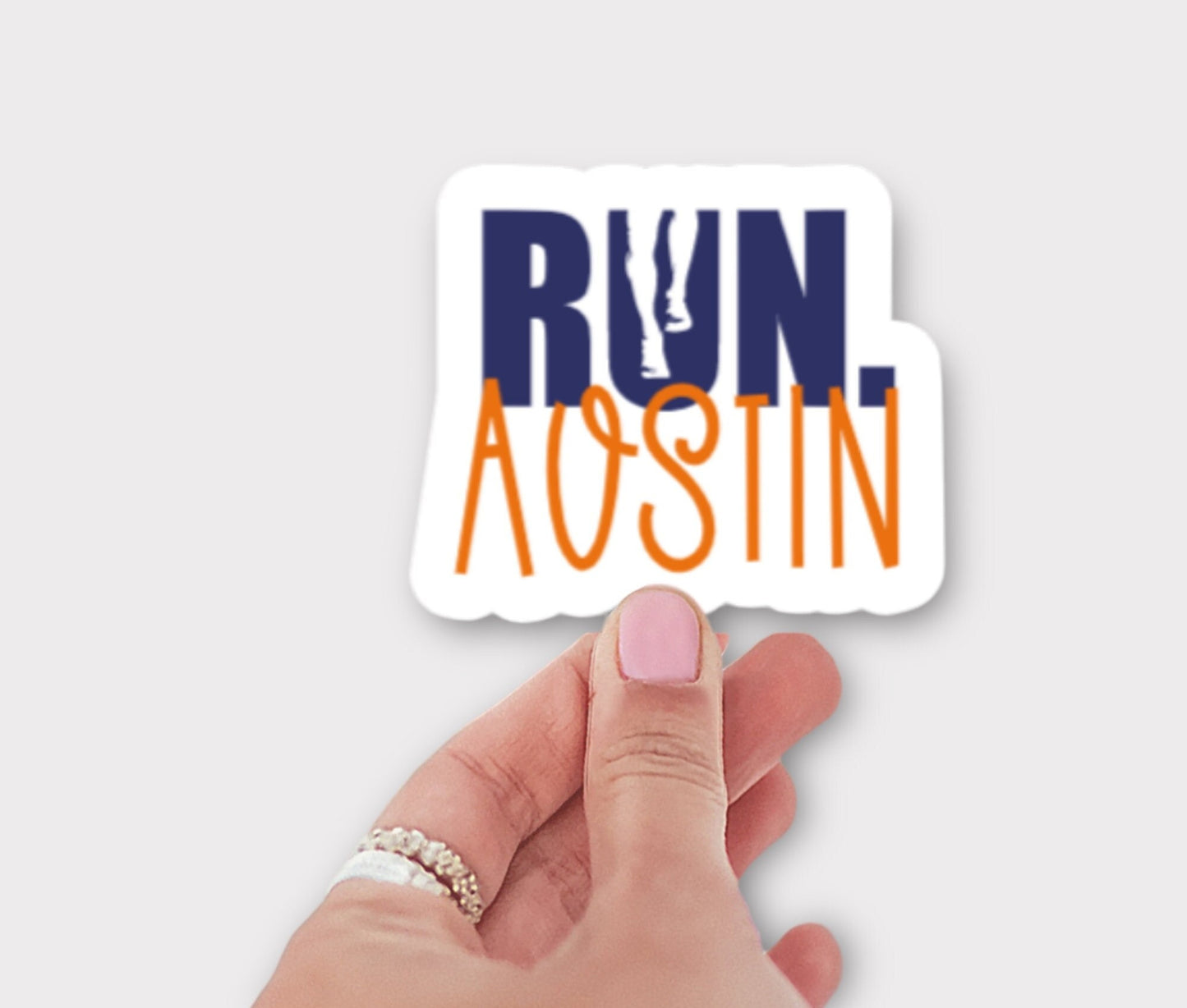 RUN Austin Sticker or Magnet